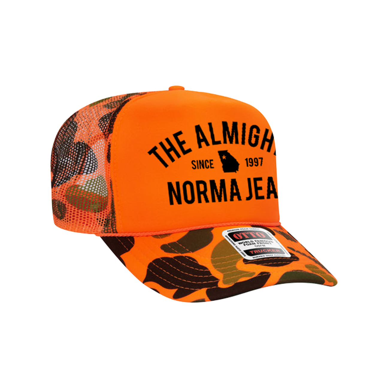 The Almighty Norma Jean Camo Hat (Orange)